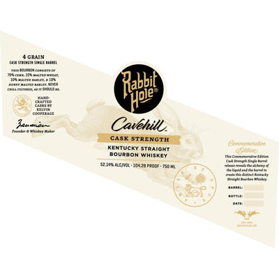 Rabbit Hole Cavehill Cask Strength Commemorative Edition - Main Street Liquor