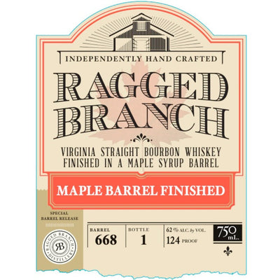 Ragged Branch Maple Syrup Barrel Finished Bourbon - Main Street Liquor