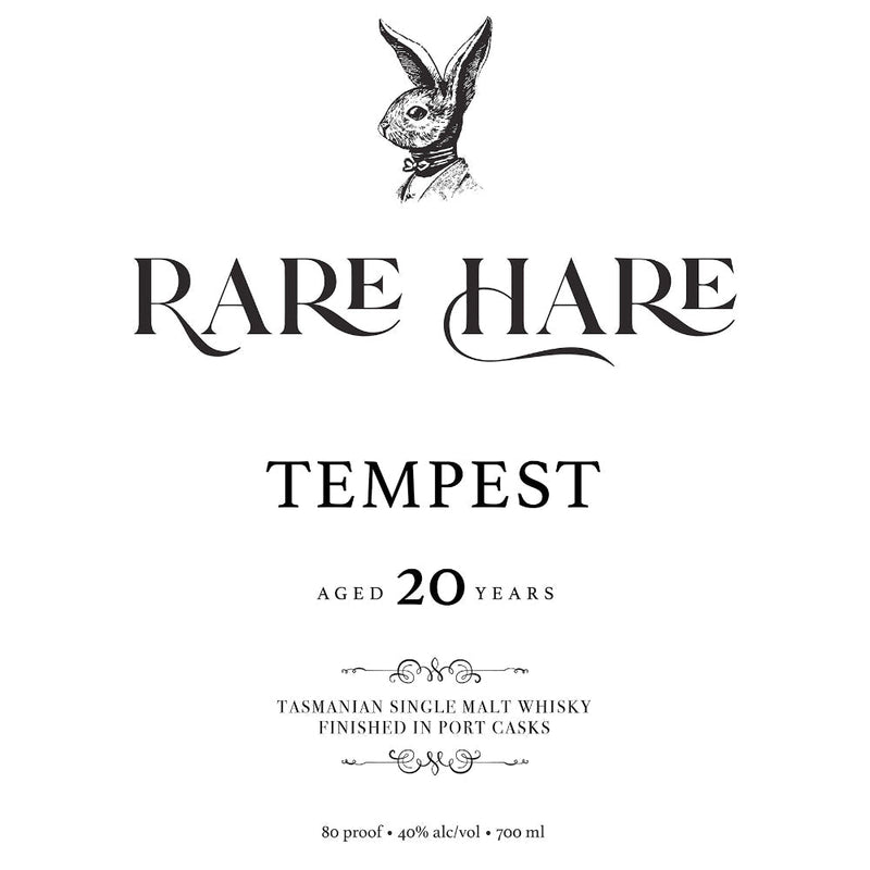 Rare Hare Tempest 20 Year Old Tasmanian Single Malt - Main Street Liquor