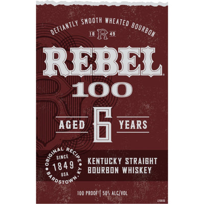 Rebel 100 6 Year Old Bourbon - Main Street Liquor