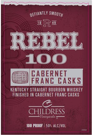 Rebel 100 Kentucky Straight Bourbon Whiskey – Finished in Cabernet Franc Casks - Main Street Liquor