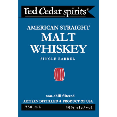 Red Ceder Spirits American Straight Malt Whiskey - Main Street Liquor