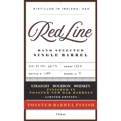 Red Line Single Barrel Bourbon Finished In Toasted New Oak Barrels - Main Street Liquor