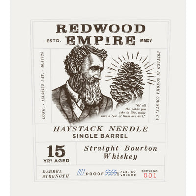 Redwood Empire Haystack Needle 15 Year Old Single Barrel Bourbon - Main Street Liquor