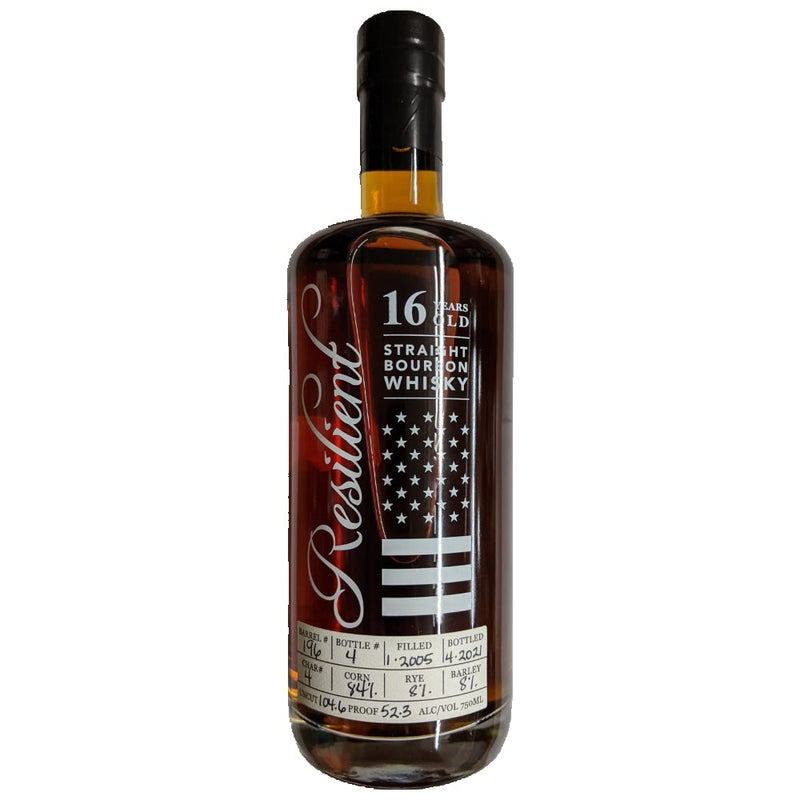 Resilient 16 Year Old Straight Bourbon Barrel 