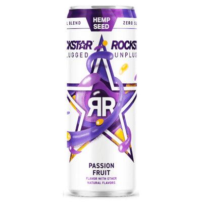 Rockstar Unplugged Passionfruit Energy Drink - Main Street Liquor