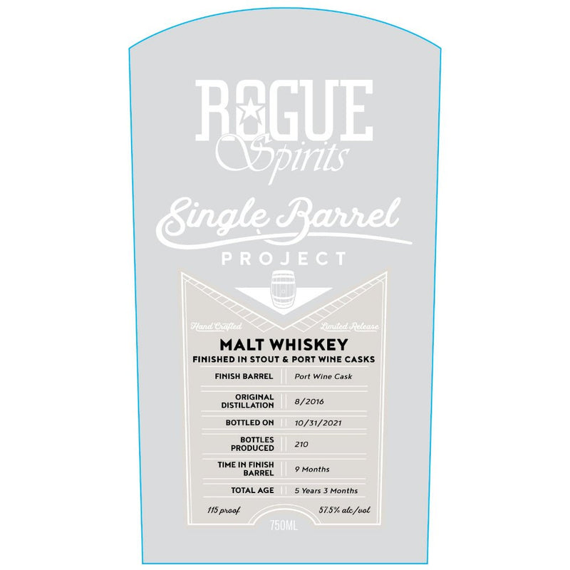 Rogue Single Barrel Project Malt Whiskey - Main Street Liquor