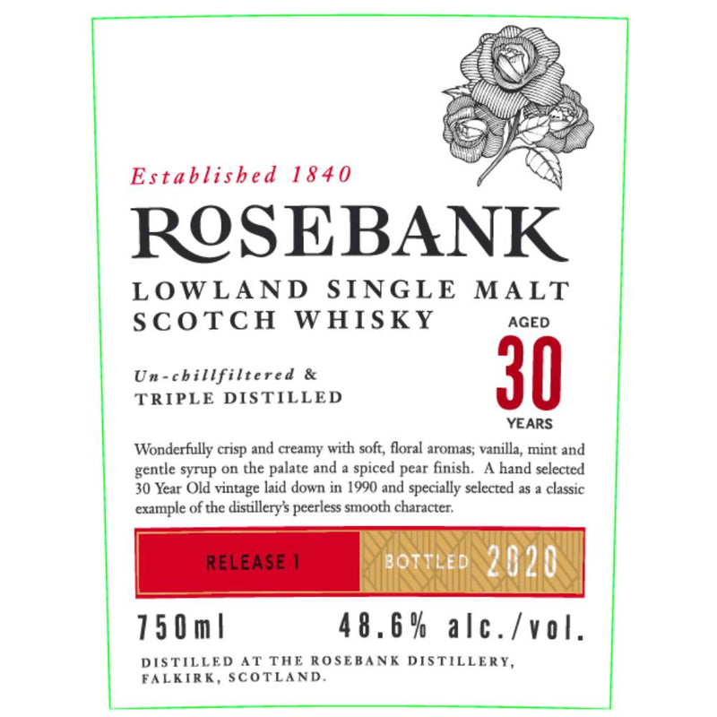 Rosebank 30 Year Old Vintage Release 