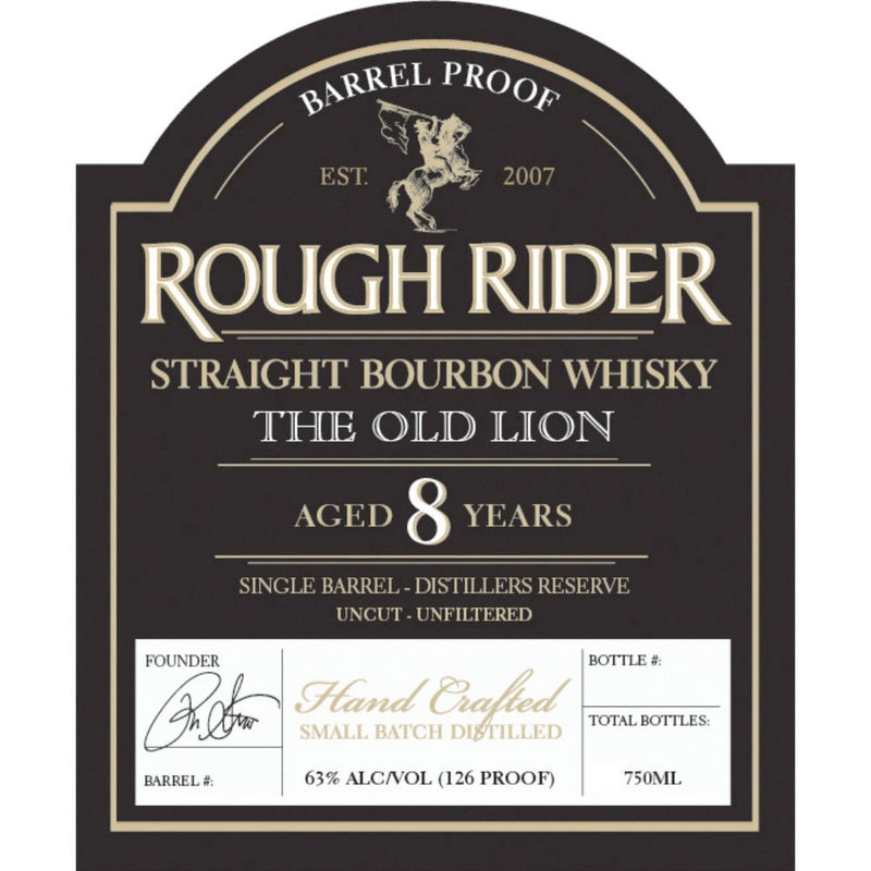 Rough Rider The Old Lion Straight Bourbon - Main Street Liquor
