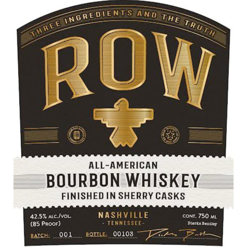 Row All-American Bourbon Whiskey By Dierks Bentley - Main Street Liquor