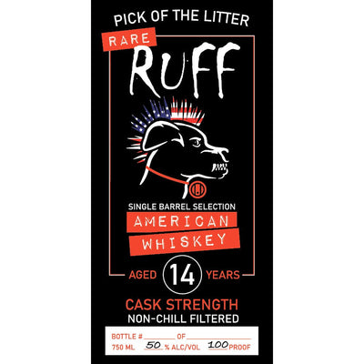 Ruff Pick Of The Litter 14 Year Old American Whiskey - Main Street Liquor
