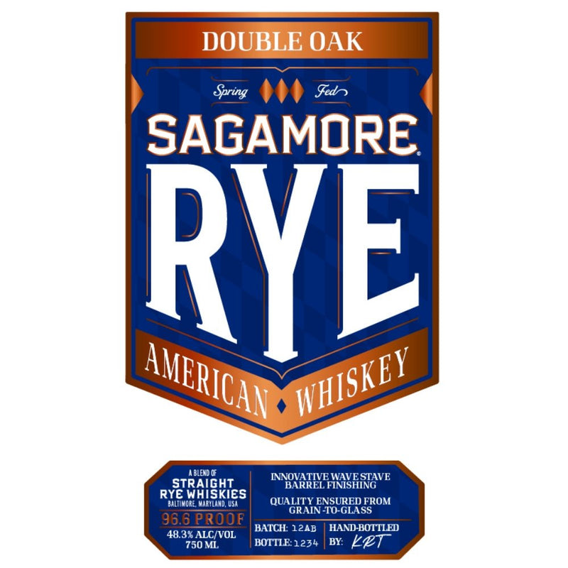 Sagamore Rye Double Oak Blended Straight Rye - Main Street Liquor