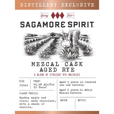 Sagamore Spirit Mezcal Cask Aged Rye - Main Street Liquor