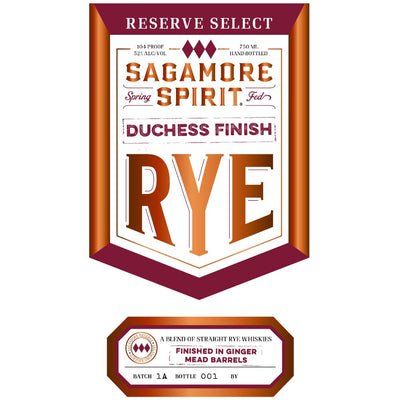Sagamore Spirit Reserve Select Duchess Finish Rye - Main Street Liquor