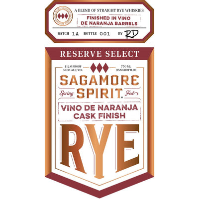 Sagamore Spirit Reserve Select Vino de Naranja Cask Finish Rye - Main Street Liquor