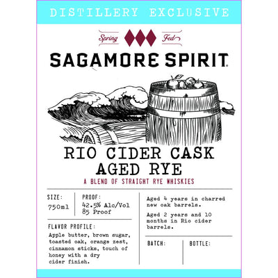 Sagamore Spirit Rio Cider Cask Aged Rye - Main Street Liquor