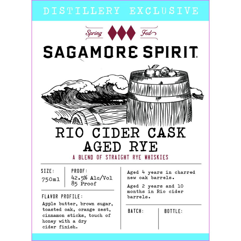 Sagamore Spirit Rio Cider Cask Aged Rye - Main Street Liquor