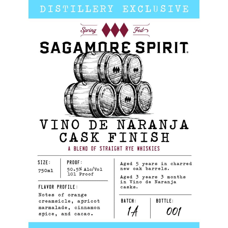 Sagamore Spirit Vino de Naranja Cask Finish Rye Whiskey - Main Street Liquor