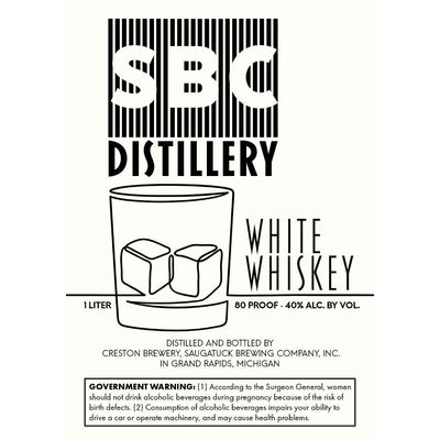 SBC Distillery White Whiskey - Main Street Liquor
