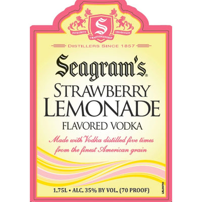 Seagram’s Strawberry Lemonade Vodka 1.75L - Main Street Liquor