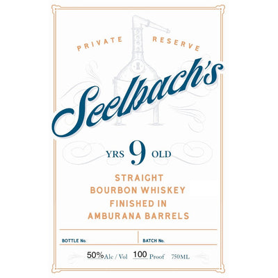 Seelbach’s 9 Year Old Private Reserve Bourbon Finished in Amburana Barrels - Main Street Liquor