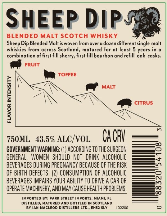 Sheep Dip Blended Malt Scotch Whisky 750ml - Main Street Liquor