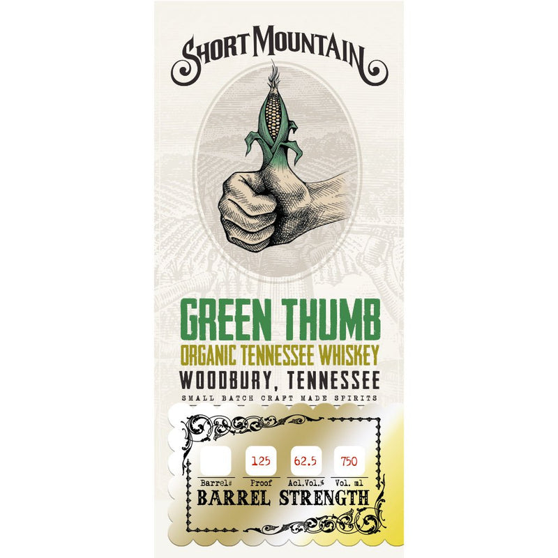 Short Mountain Green Thumb Organic Tennessee Whiskey - Main Street Liquor