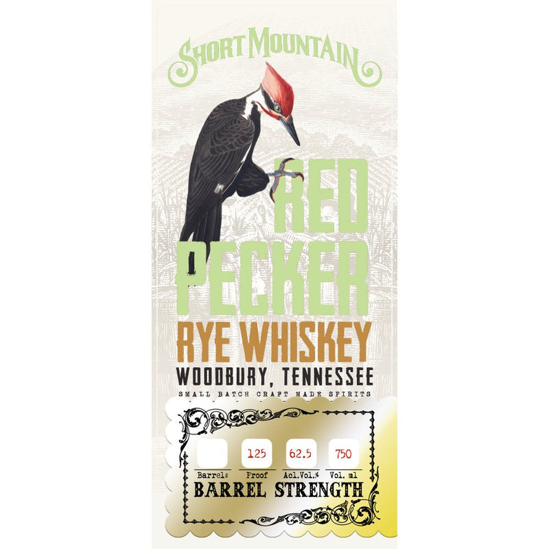 Short Mountain Red Pecker Rye Whiskey - Main Street Liquor