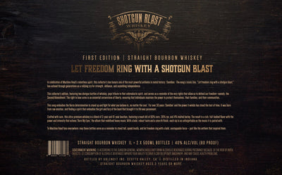 Shotgun Blast Whiskey First Edition Straight Bourbon - Main Street Liquor