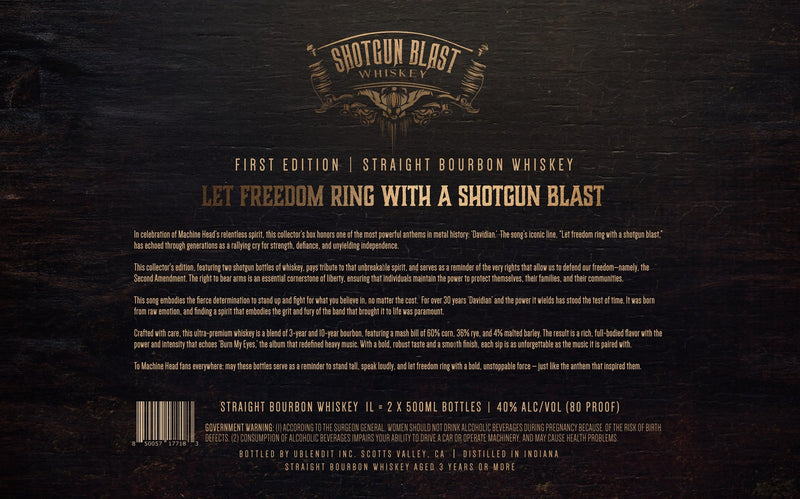 Shotgun Blast Whiskey First Edition Straight Bourbon - Main Street Liquor