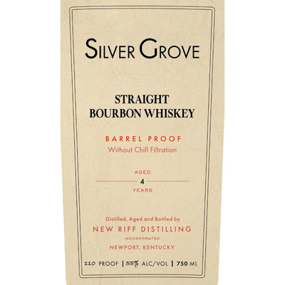 Silver Grove Barrel Proof Straight Bourbon - Main Street Liquor