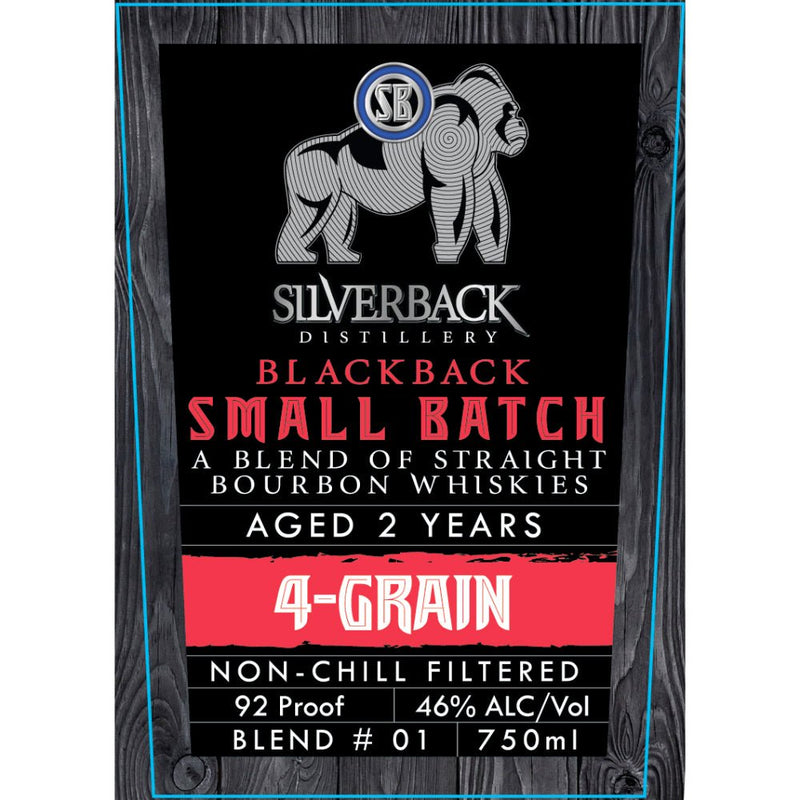Silverback Blackback 4 Grain Blended Bourbon - Main Street Liquor
