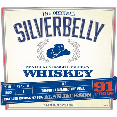 Silverbelly Bourbon By Alan Jackson - Tonight I Climbed The Wall Year 1993 - Main Street Liquor