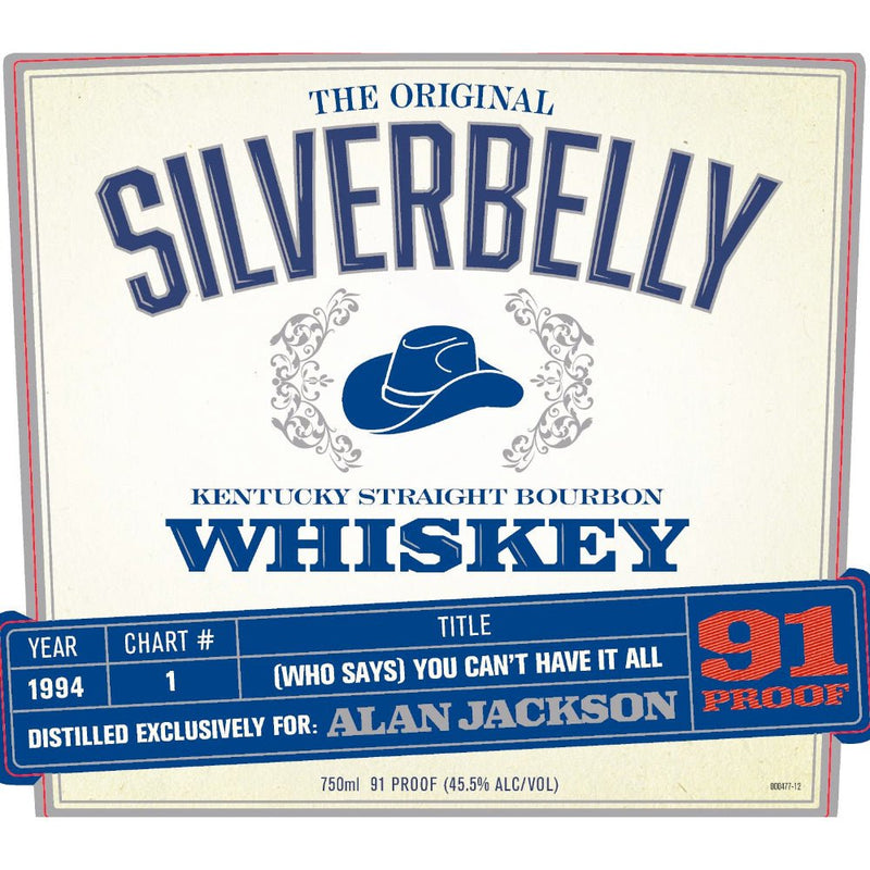 Silverbelly Bourbon By Alan Jackson - (Who Says) You Can’t Have It All Year 1994 - Main Street Liquor