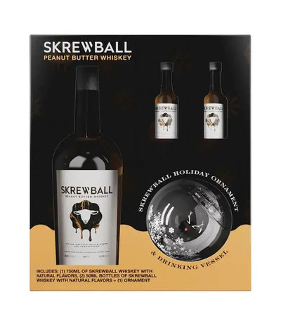 Skrewball Holiday Ornament Gift Set - Main Street Liquor