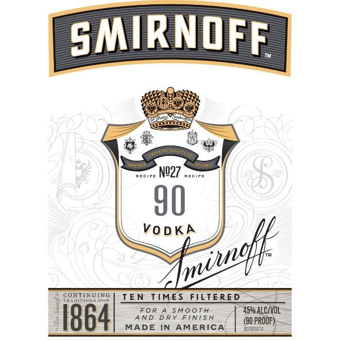Smirnoff No. 27 90 Proof Vodka - Main Street Liquor