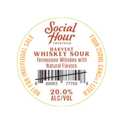 Social Hour Cocktails Harvest Whiskey Sour - Main Street Liquor