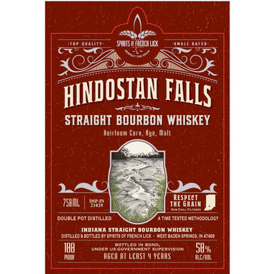 Spirits of French Lick Hindostan Falls Bourbon - Main Street Liquor