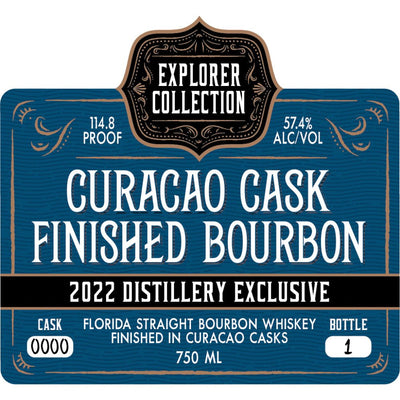 St. Augustine Explorer Collection Curacao Cask Finished Bourbon - Main Street Liquor