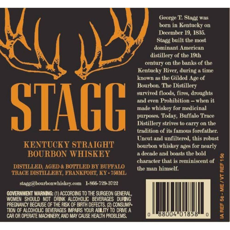 Stagg Kentucky Straight Bourbon Whiskey Batch 24A 127.6 Proof - Main Street Liquor