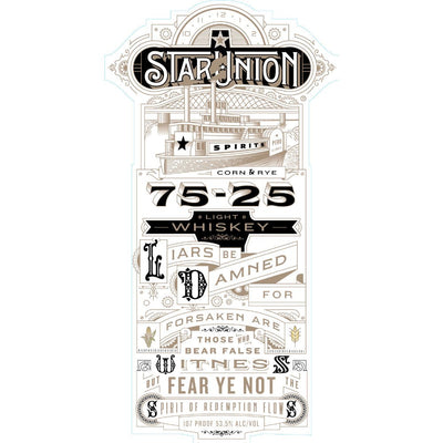 Star Union Spirits Corn & Rye 75-25 Light Whiskey - Main Street Liquor