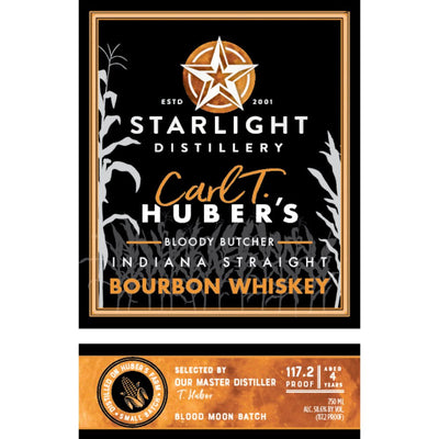 Starlight Carl T. Huber’s Bloody Butcher Bourbon - Main Street Liquor