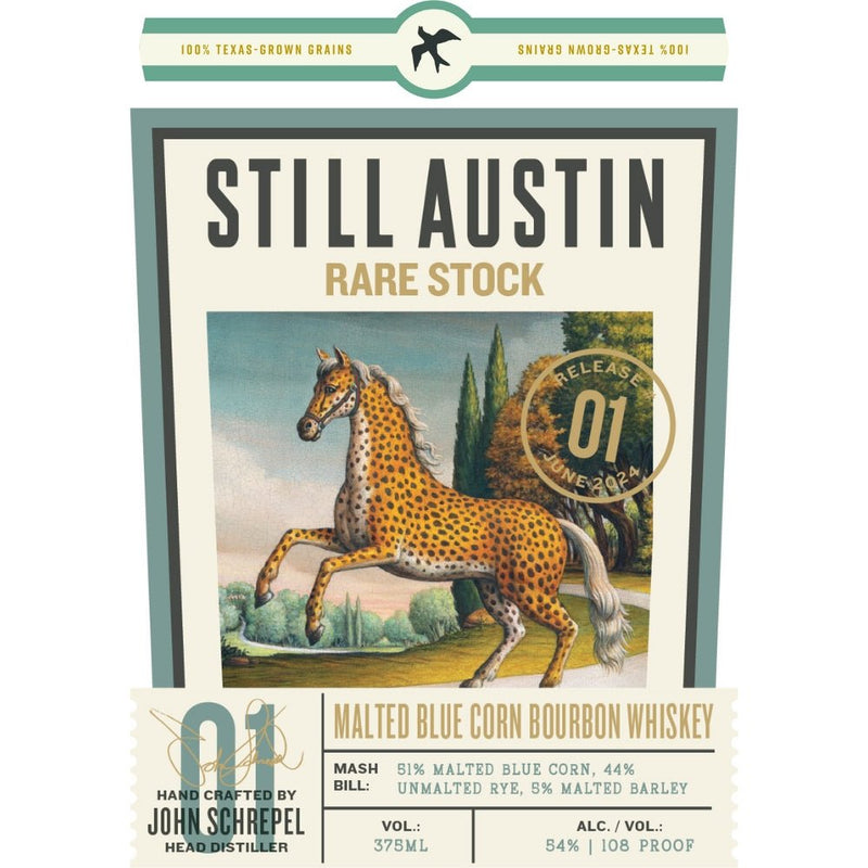 Still Austin Rare Stock Malted Blue Corn Bourbon - Main Street Liquor