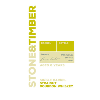 Stone & Timber 6 Year Old Single Barrel Bourbon - Main Street Liquor