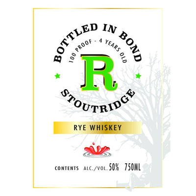 Stoutridge Bottled in Bond Rye Whiskey - Main Street Liquor