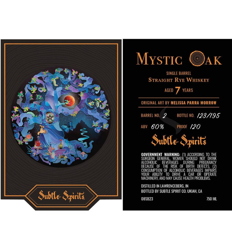 Subtle Spirits Mystic Oak 7 Year Old Straight Rye - Main Street Liquor