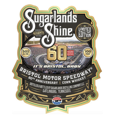 Sugarlands Bristol Motor Speedway 60th Anniversary Edition Corn Whiskey - Main Street Liquor