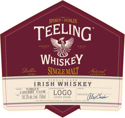 Teeling Single Cask Virgin Cherry Cask Irish Whiskey 750ml Teeling Whiskey