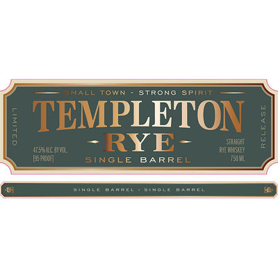 Templeton Single Barrel Rye - Main Street Liquor