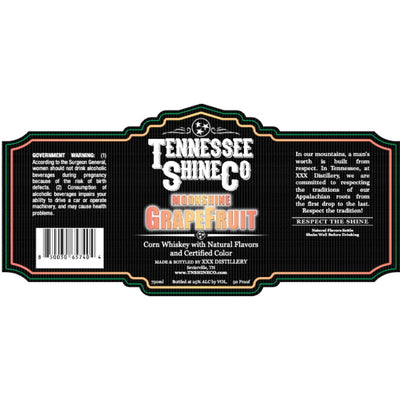 Tennessee Shine Co Grapefruit Moonshine - Main Street Liquor